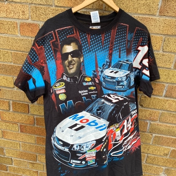 Vintage Tony Stewart AOP NASCAR T Shirt Medium - Picture 4 of 13